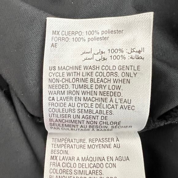 JM Collection Womens Poncho Top Large Black Pink Floral Boho Sheer Scarf Hem - Picture 6 of 6